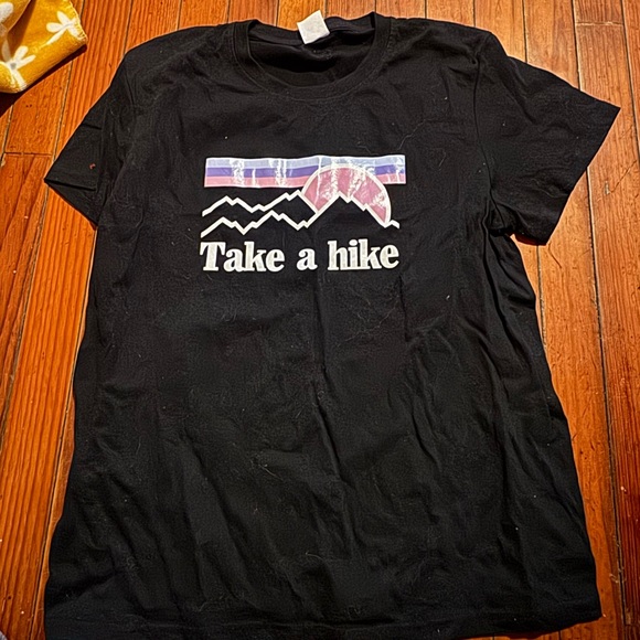 Tops - Take a Hike Graphic Tee - Black size medium